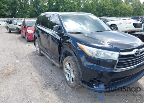 2015 Toyota Highlander Limited V6 z USA, uszkodzony, nr VIN 5TDDKRFH5FS076512